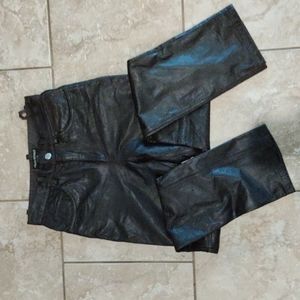 Banana Republic 0 Dark Brown Leather Jeans Pages